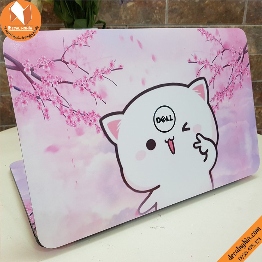 mẫu dán laptop cute
